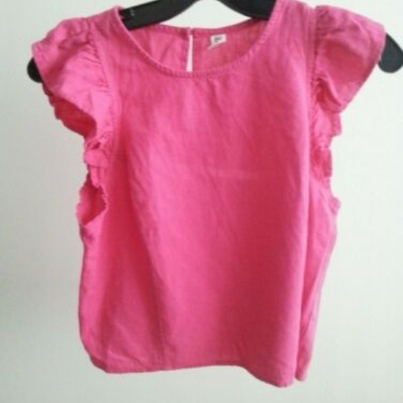 BP. Linen Blend Ruffle Sleeve Top Style BP379811MI - Picture 5 of 5